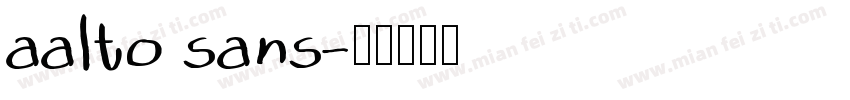 aalto sans字体转换